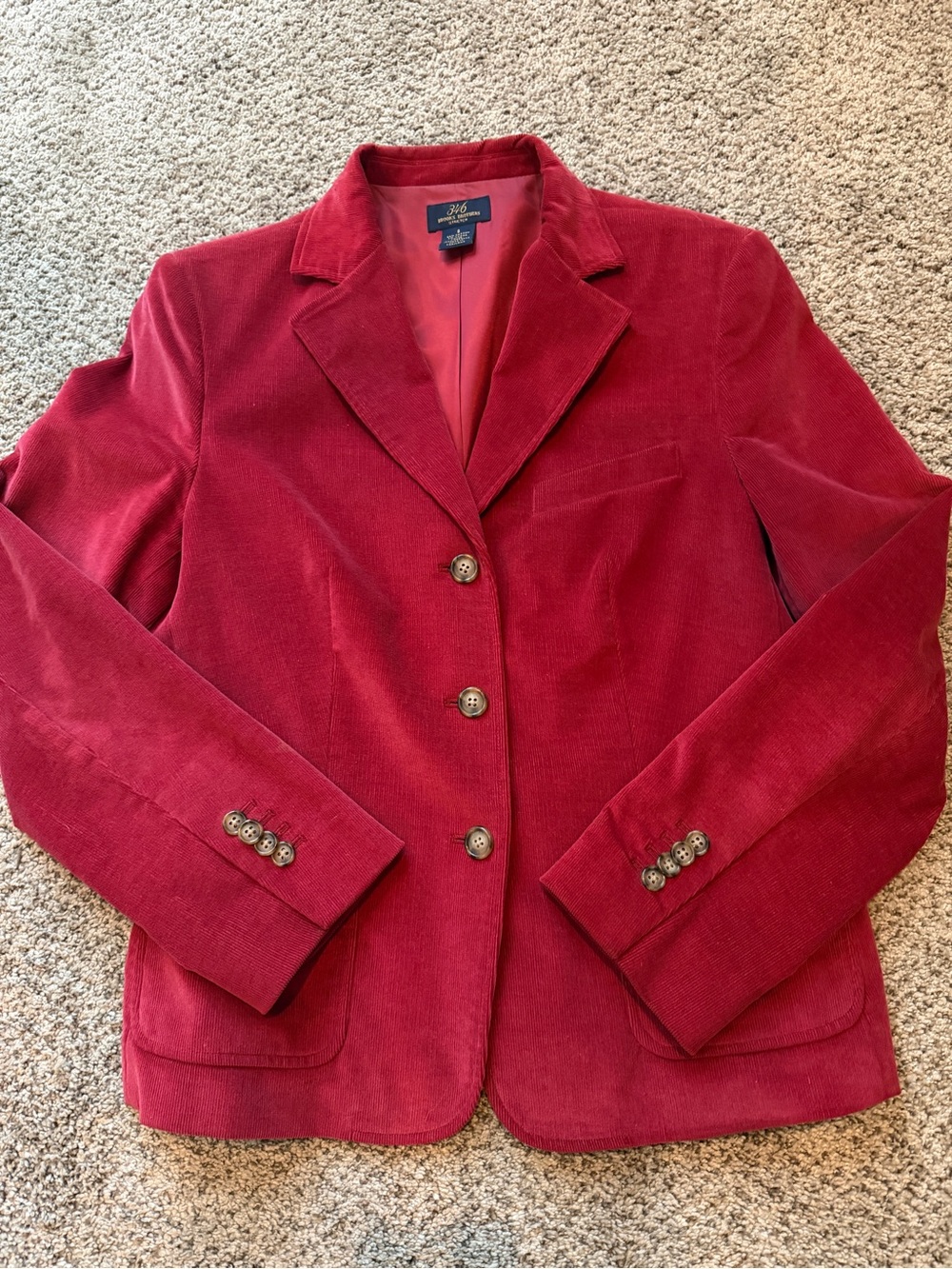Women’s Brooks Brothers Corduroy Blazer Sz 8